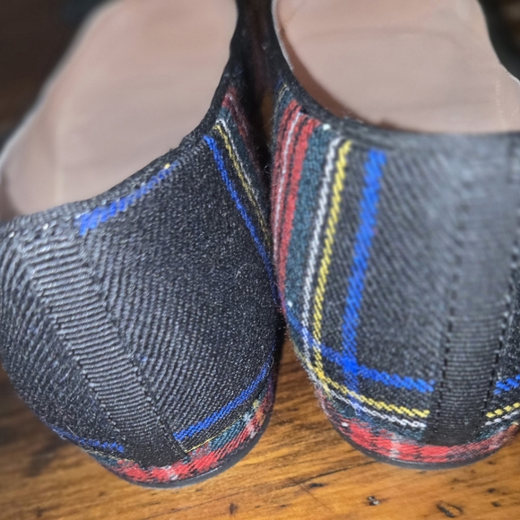 J.Crew Tartan plaid shoes with crystal bow. Size 8 1/2 EUC. - Picture 9 of 11